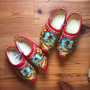 Vintage wooden shoes from Holland